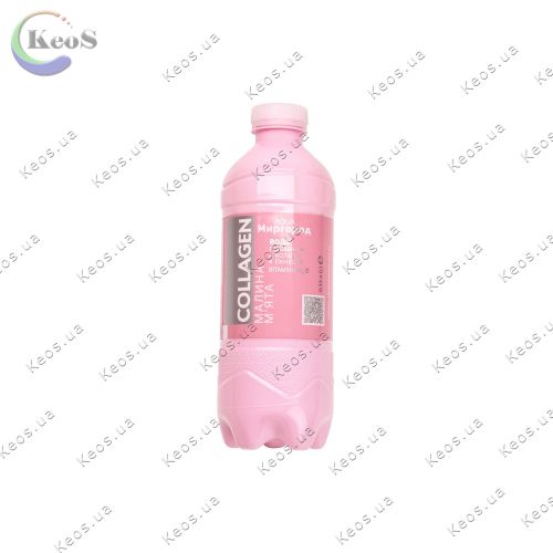 Вода мінеральна не газована Aqua Миргород Collagen зі смаком малини та м'яти 330 мл