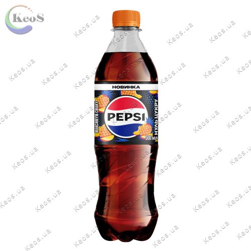 Напій безалкогольний сильно газований Pepsi Zero тропічні фрукти 500 мл