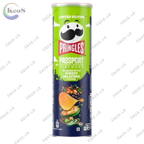 Чіпси Pringles Passport Mexican Style Cheesy Jalapeno 165 г.