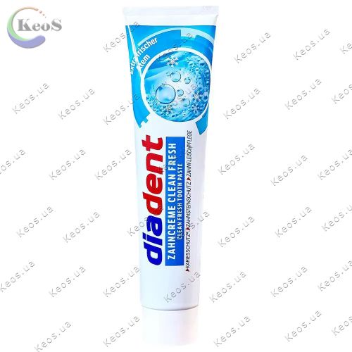 Зубна паста свіжий подих Diadent Zahncreme Clean Fresh 125 мл.