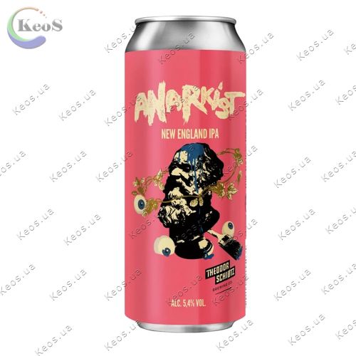 Пиво світле нефільтроване Anarkist New England IPA 5,4% 0.5 л