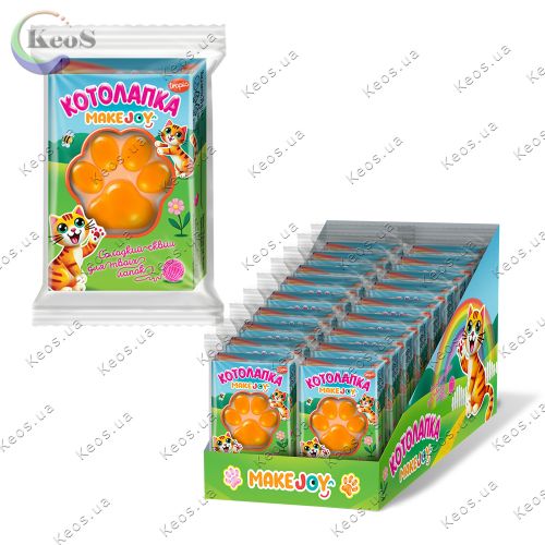 Цукерки желейні «Котолапка tropic» (жувальний мармелад) Make Joy 29 г.
