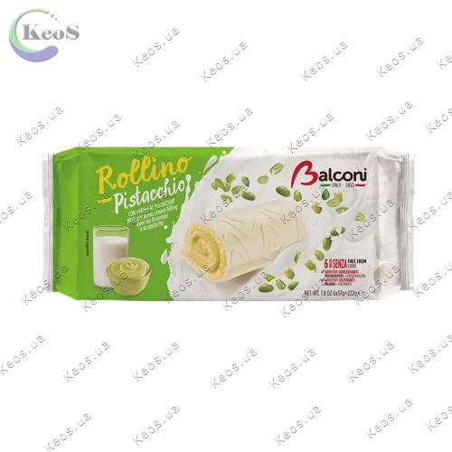 Тістечко фісташкове Balconi Rollino Pistacchio 222 г.