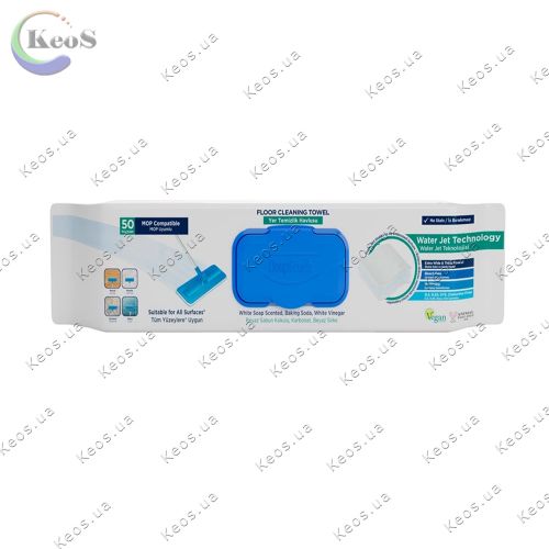 Вологі серветки DeepFresh MOP Soap для прибирання підлоги 50 шт