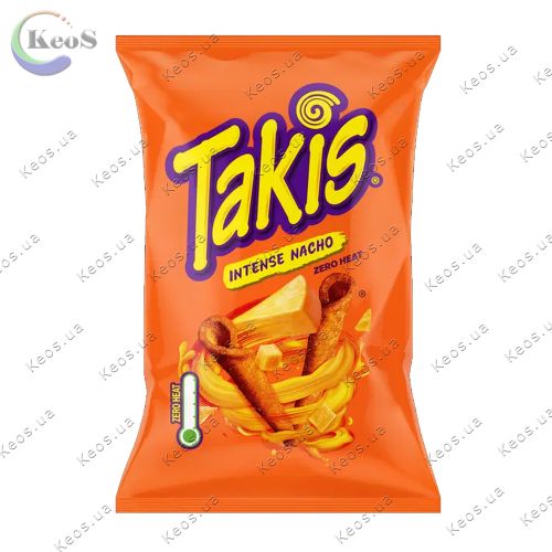 Кукурудзяні чіпси з сиром Takis intense nacho 100 г
