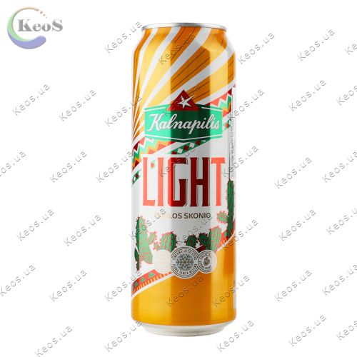 Суміші пива з текілою та лаймом Kalnapilis Light світле фільтроване 4% 0.568 л