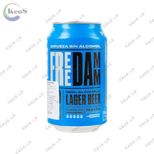 Пиво світле фільтроване Estrella Damm Free безалкогольне 0.0% 0.33 л.