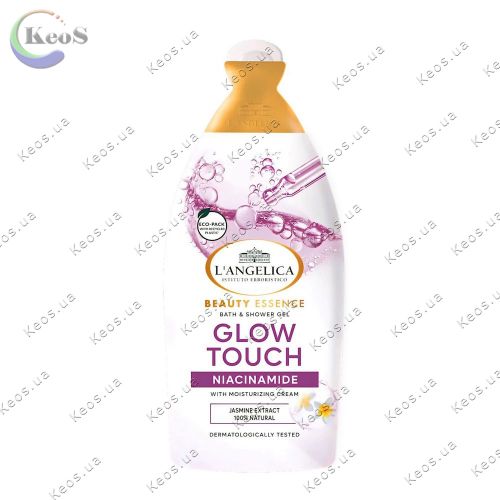 Гель для душу та ванни з ніацинамідом та екстрактом жасмину L'Angelica Beauty Essense Glow Touch Bath & Shower Gel 500 мл.