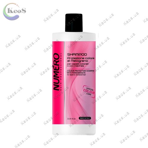 Шампунь Brelil Numero Shampoo захист кольору гранат червоний 1 л.