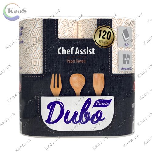 Паперові рушники Диво Premio Chef Assist 3 шари 120 відривів 2 рулони