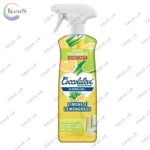 Універсальний очищувач Coccolatevi на основі спирту 60° Bloomalcool Lemone e Lemongrass 750 мл