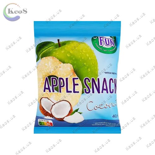 Яблучні чіпси з кокосом Chips apple Coconut Garden Gadz 40 г.