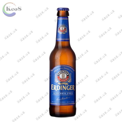 Пиво світле фільтроване Erdinger Alkoholfrei безалкогольне 0.5% 0.33 л.