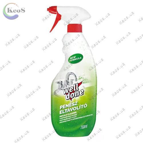 Засіб для видалення плісняви та грибків WELL DONE тригер Mould Cleaner 750 мл