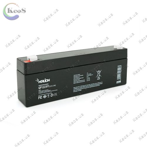 Акумуляторна батарея Merlion AGM GP1223F1 12V 2.3 Ah 1 шт.
