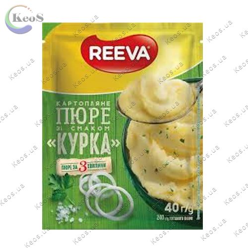 Пюре Reeva картопляне зі смаком курки 40 г
