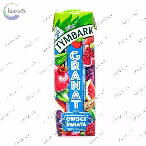 Напій соковмісний Гранат, Виноград, Грейпфрут, Яблуко Tymbark 1 л