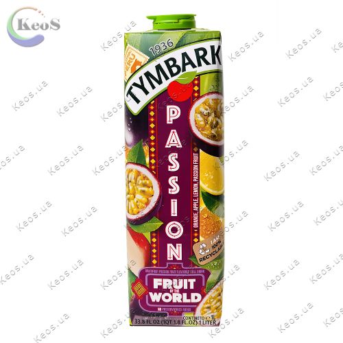 Напій соковмісний Маракуя, апельсин, лимон, яблуко Tymbark 1 л