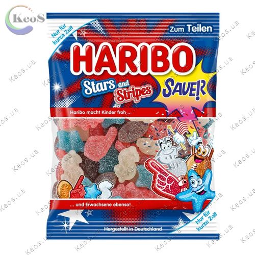 Жувальні цукерки Haribo Stars and Stripes 175 г.