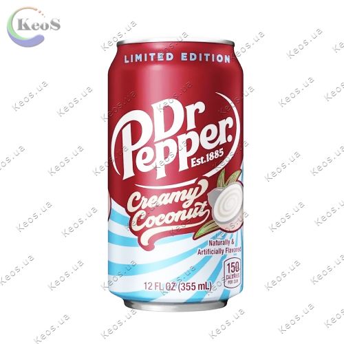 Напій безалкогольний Dr. Pepper Creamy Coconut 355 л.