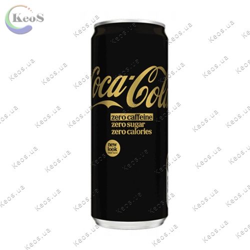 Напій безалкогольний сильно газований Coca-Cola Zero Sugar No Caffeine 330 мл.