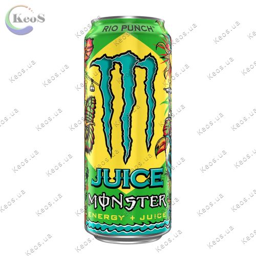 Газований енергетичний напій Monster Energy Rio Punch 500 мл.
