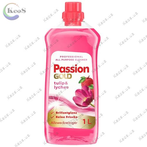 Засіб для миття підлоги універсальний Passion Gold з ароматом тюлпану та лічі 1 л.
