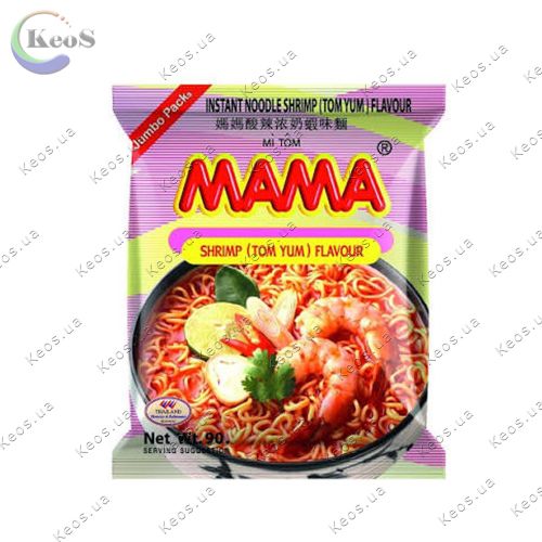 Локшина швидкого приготування Том Ям з креветкою Mama 90 г.
