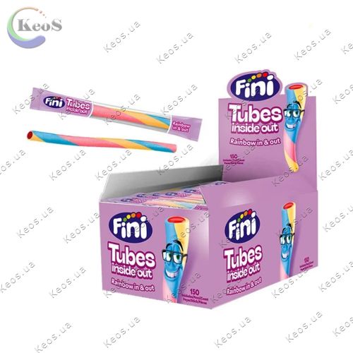 Цукерка жувальна FINI Tubes Rainbow 9 г.
