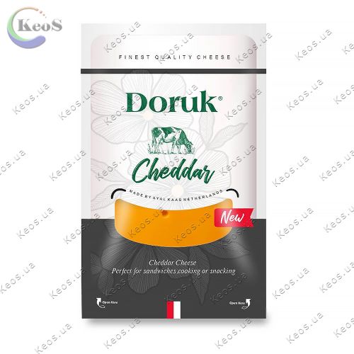 Сир нарізаний скибочками Doruk Red Cheddar 50% 100 г