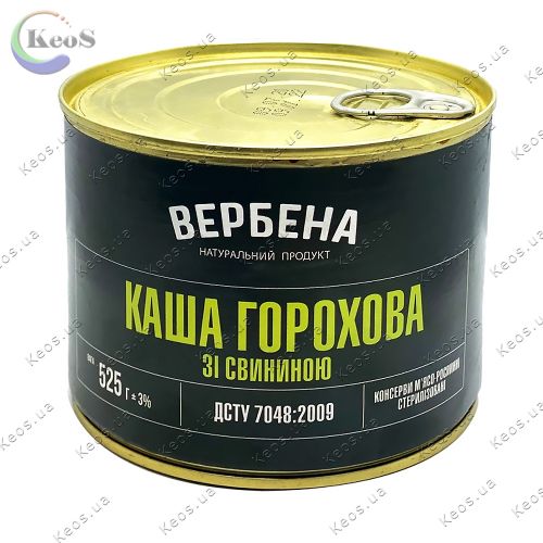Каша горохова зі свининою ТМ Вербена 525 г