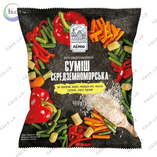 Овочева суміш “Середземноморська” швидкозаморожена Limo 400 г