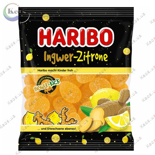 Жувальні цукерки Haribo Ingwer-Zitrone 160 г