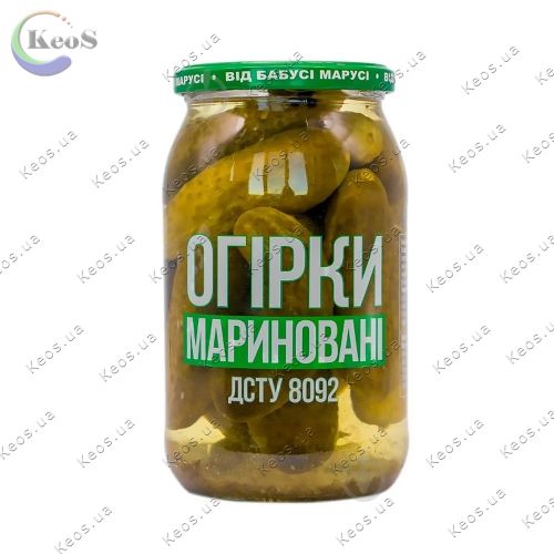 Огірки мариновані "Від Бабусі Марусі" 900 г.