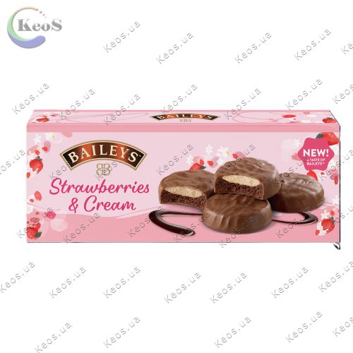 Печиво з начинкою та бісквіти Baileys Strawberry Creams Milk Chocolate 128 г.