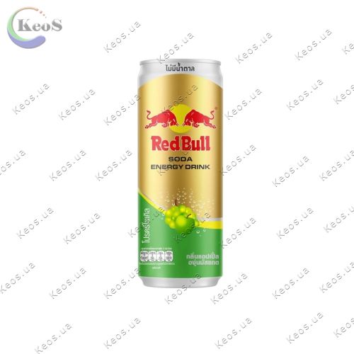 Газований енергетичний напій Red Bull Energy Sparkling Apple & Muscat Grape Zero 250 мл.