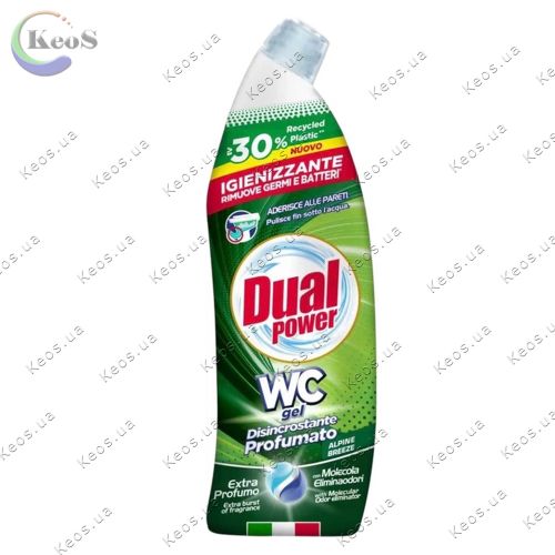 Гель для прибирання туалету парфумований Dual power WC Gel Disincrostante Profumato 700 мл.